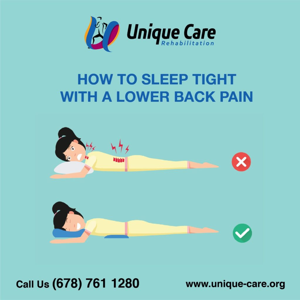 How to sleep tight with a lower back pain